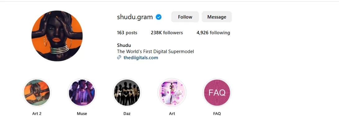 Shudu Gram Instagram