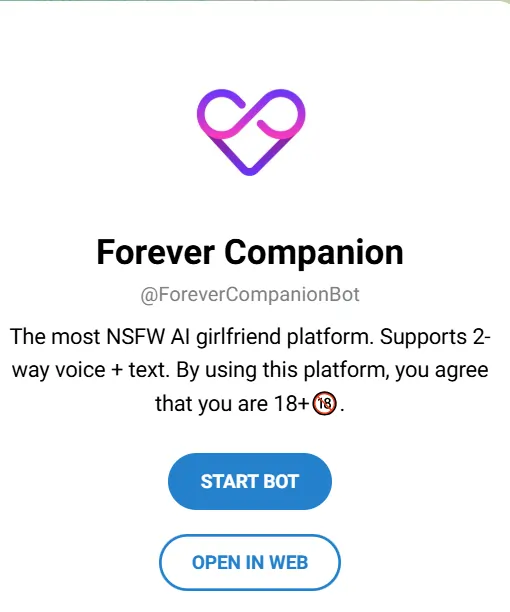 ForeverCompanionBot Telegram Channel