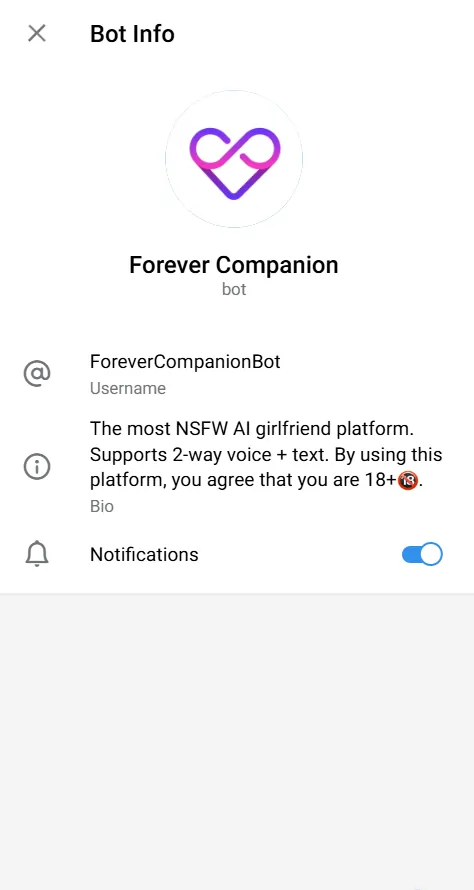 ForeverCompanionBot Telegram