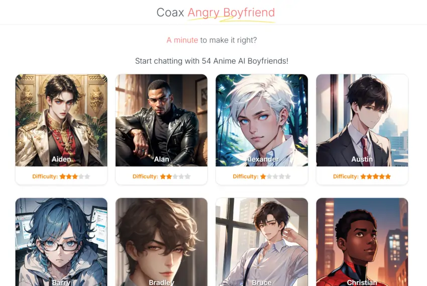 FunTalk AI Angry Boyfriends