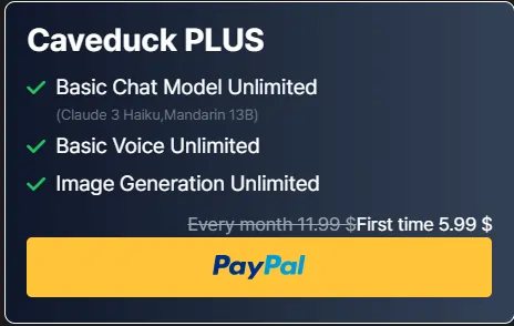 Caveduck Pricing